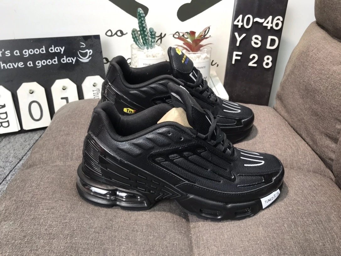 Nike Air Max Plus TN Black White Red Sneakers - 3