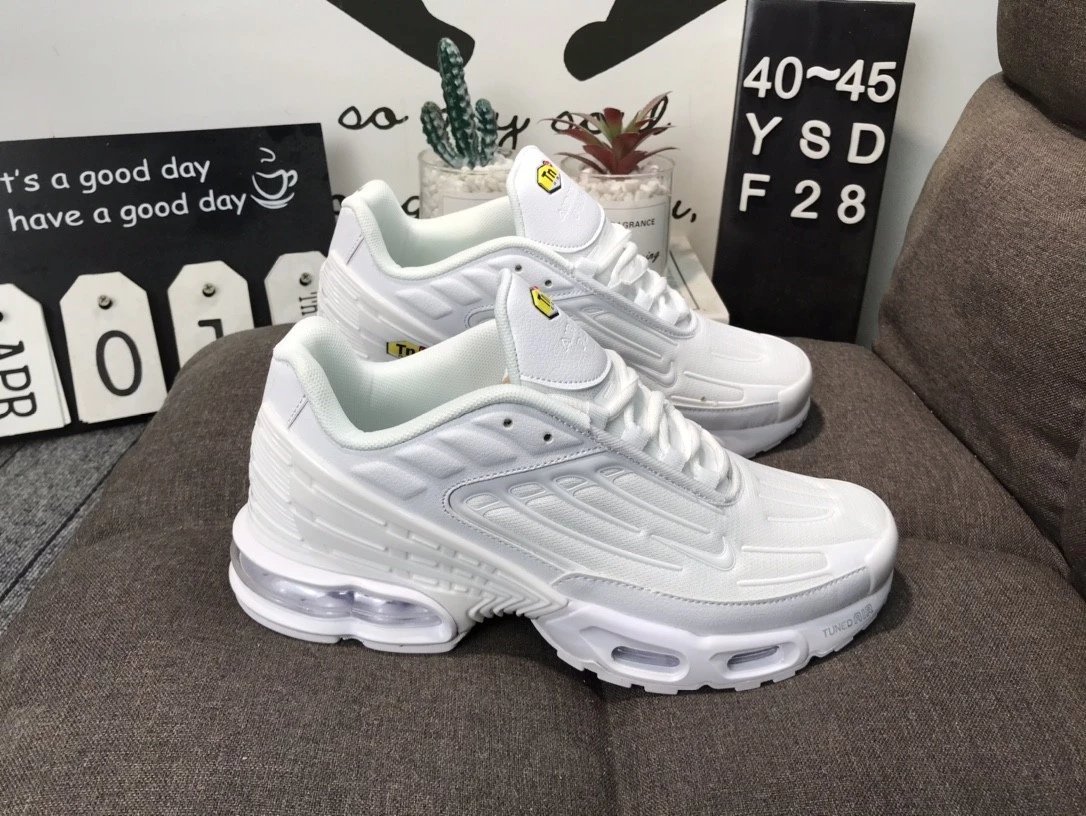 Nike Air Max Plus TN Black White Red Sneakers - 4