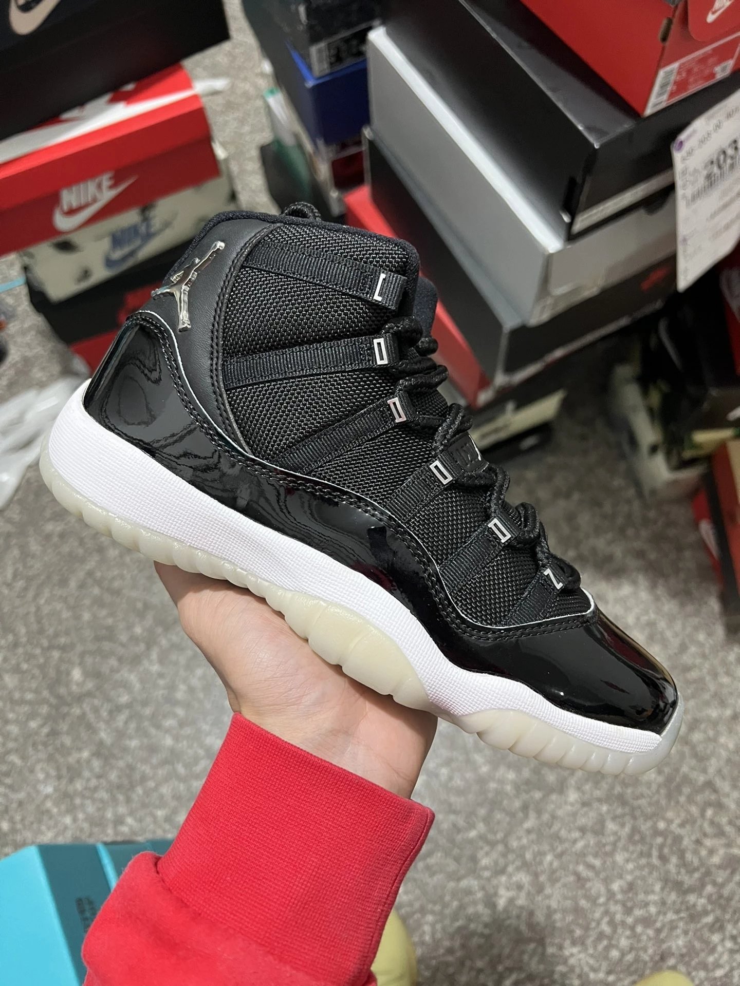 Air Jordan 11 Retro Black Silver High
