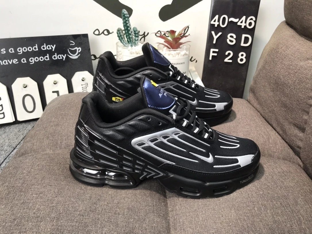 Nike Air Max Plus TN Black White Red Sneakers - 6