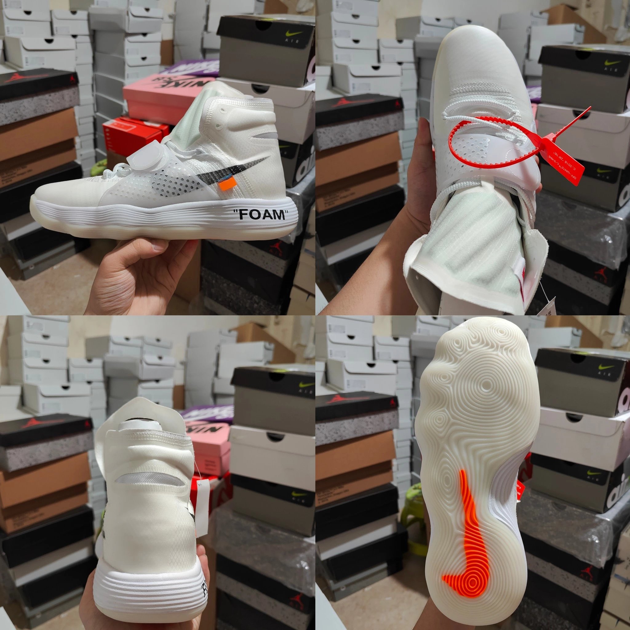 Off-White x Nike React Hyperdunk 2017 White