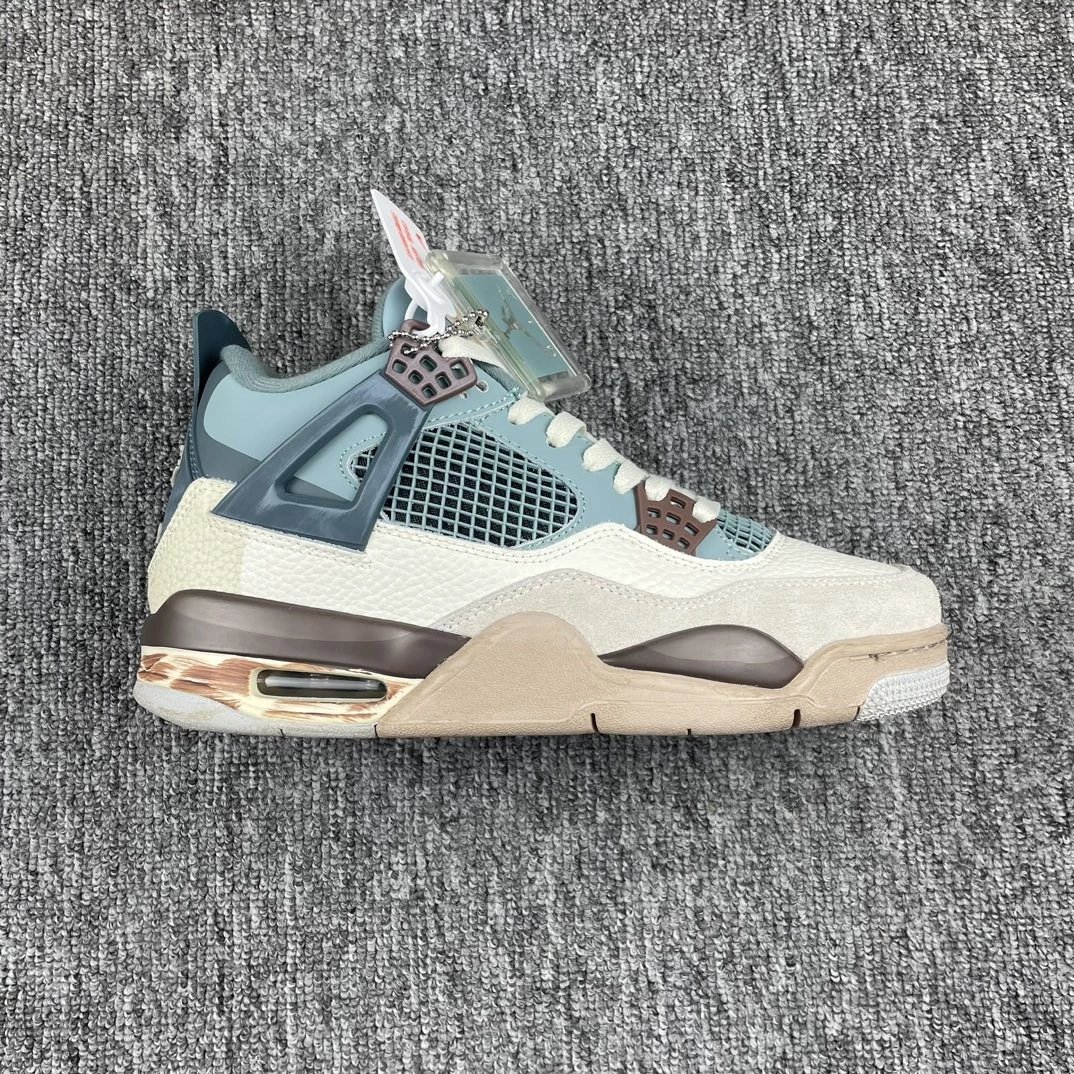 Air Jordan 4 Snorlax Custom Distressed