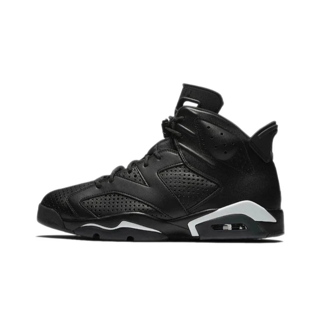 Nike Sneakers Air Jordan 6 — Black Cat Black and White