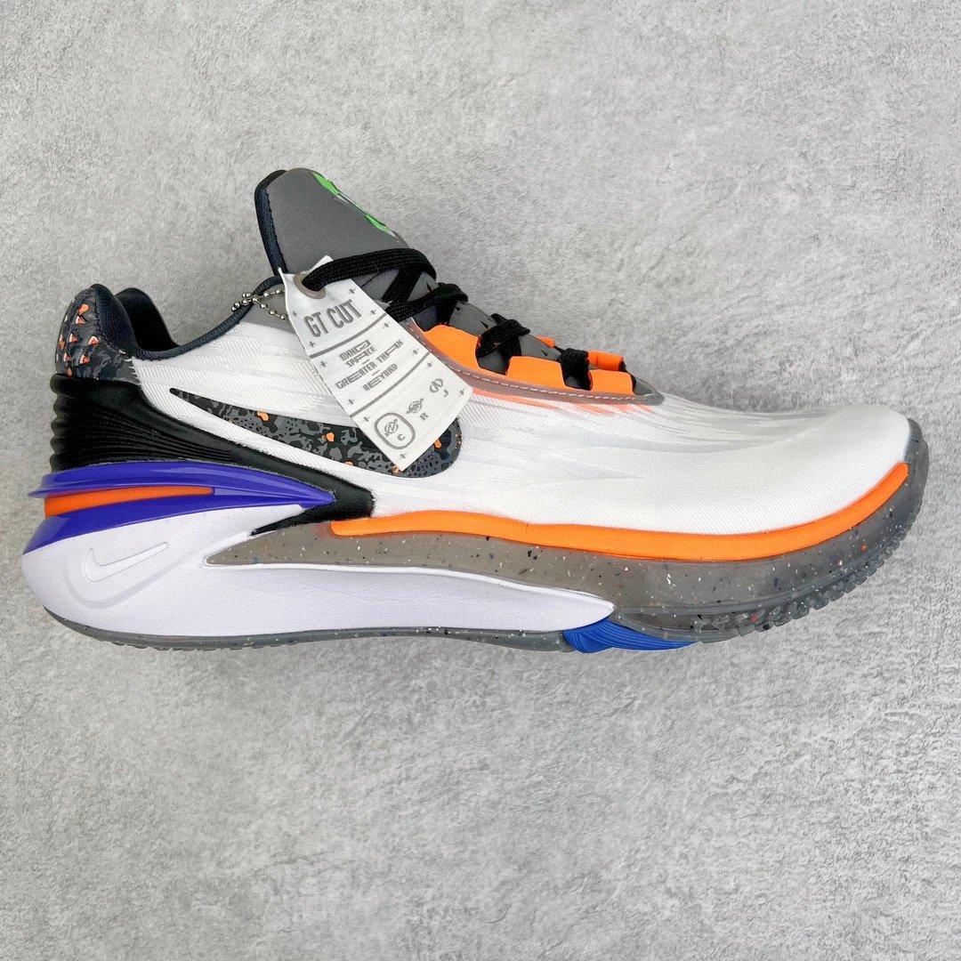 Nike Sneakers Air Zoom GT Cut 2 Basketball Shoes — Orange and white