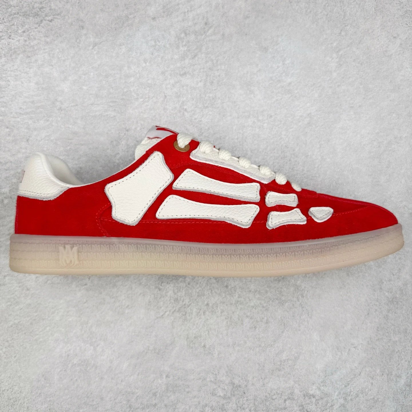 AMIRI Sneakers Skel Top Low — Red and white