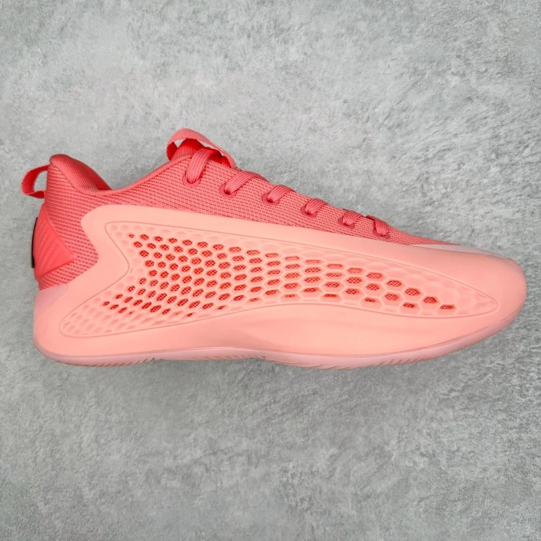 Unbranded Sneakers A.E. 1 high-top basketball shoes with honeycomb side panels — Pink Low