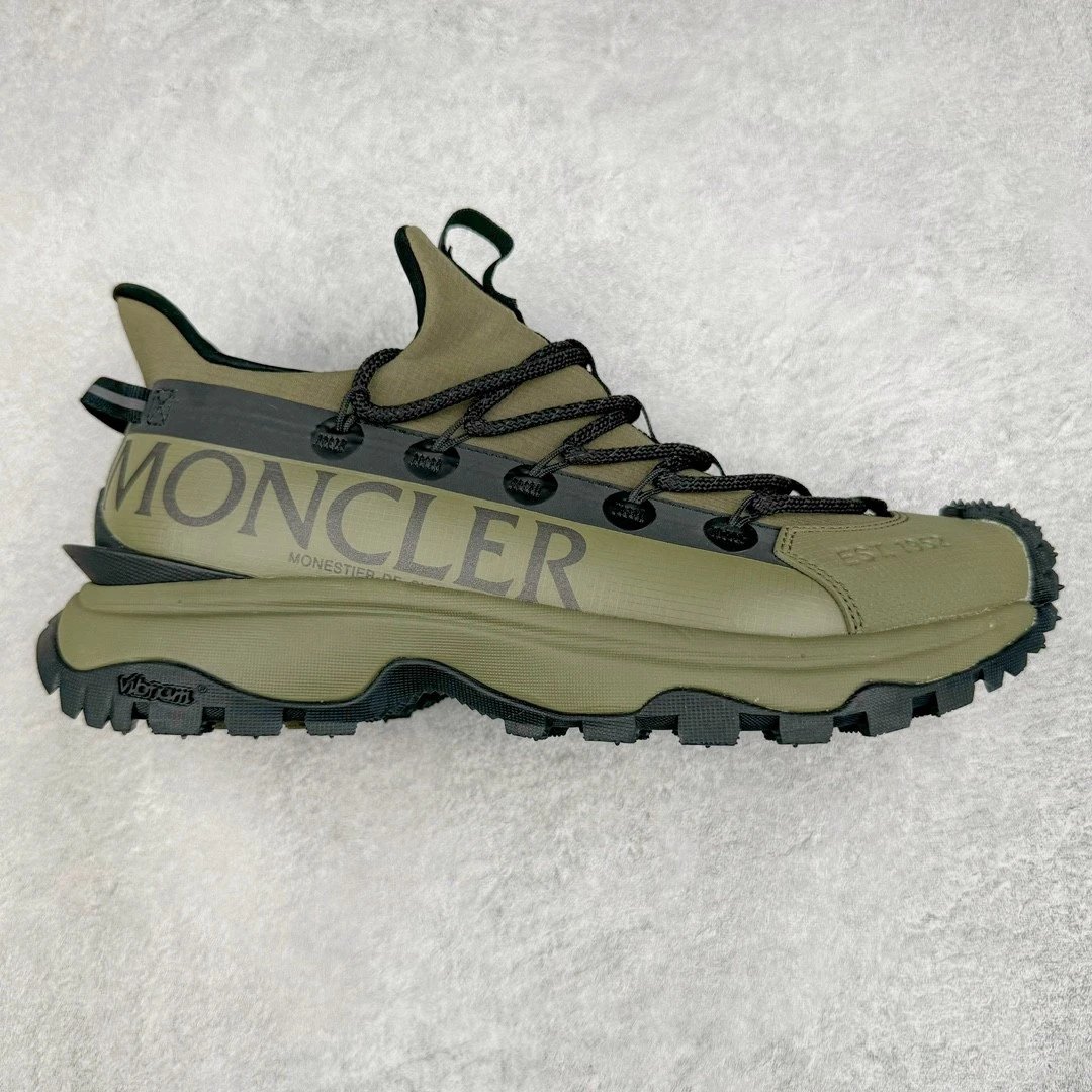 Moncler Sneakers Trailgrip Lite 2 low-top lug-sole — Black and green