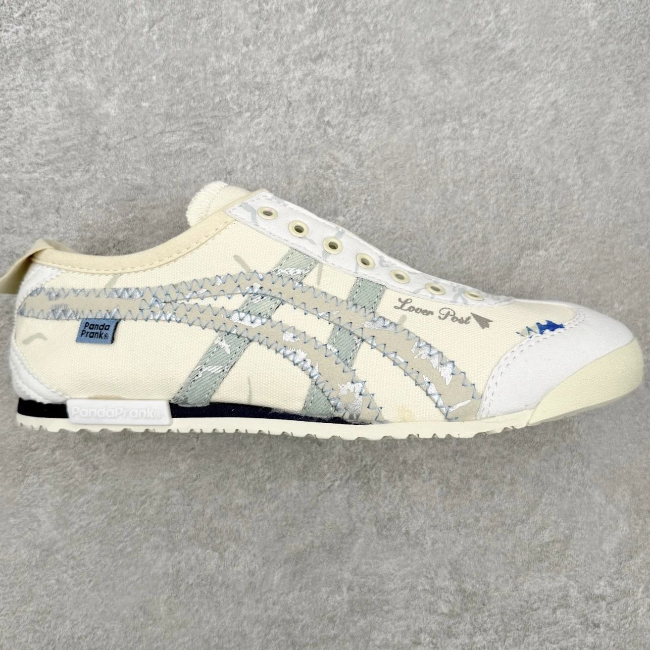 PandaPranko Sneakers Low-Top Striped — Beige