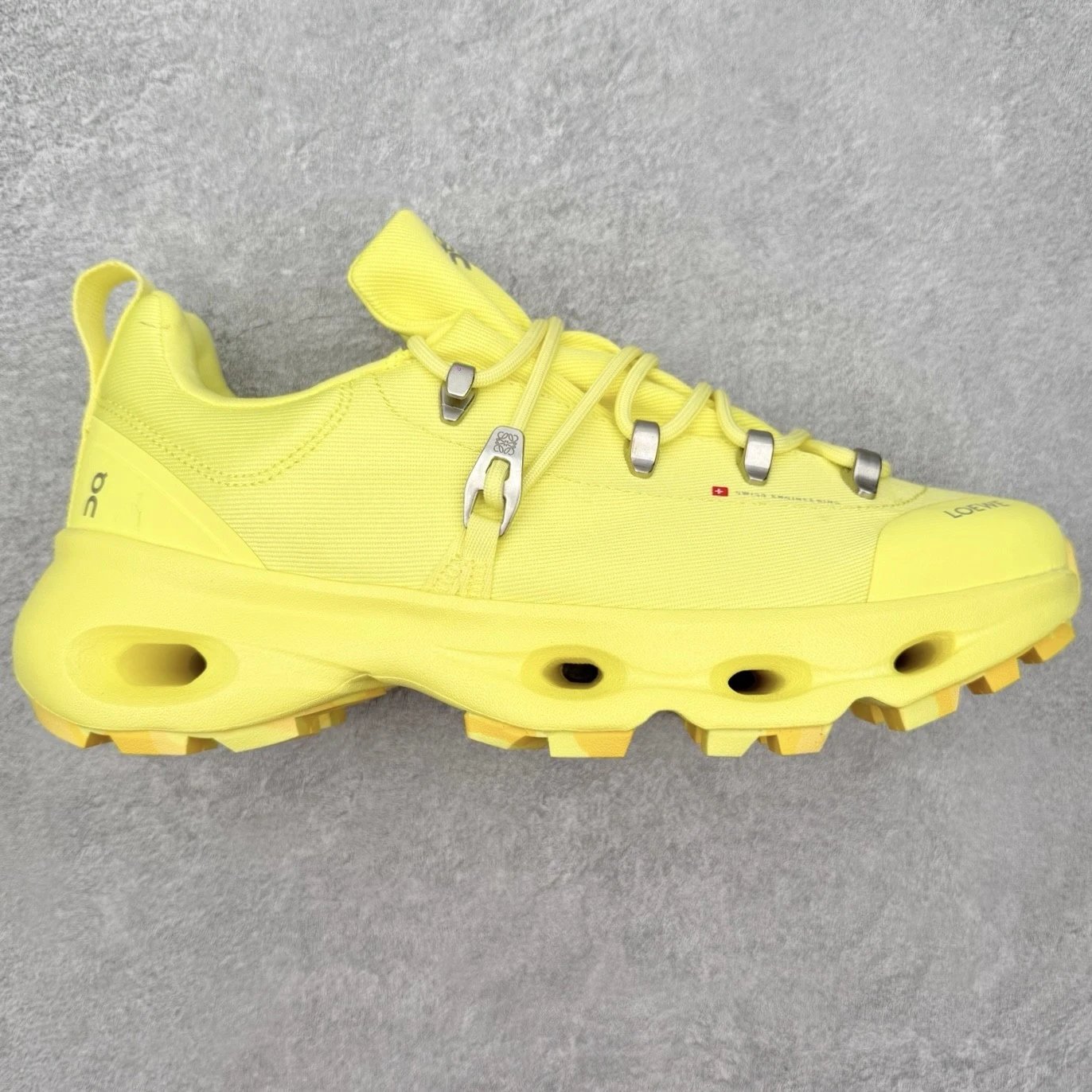 LOEWE Lace-up sneakers with cushioned hollow sole — Yellow