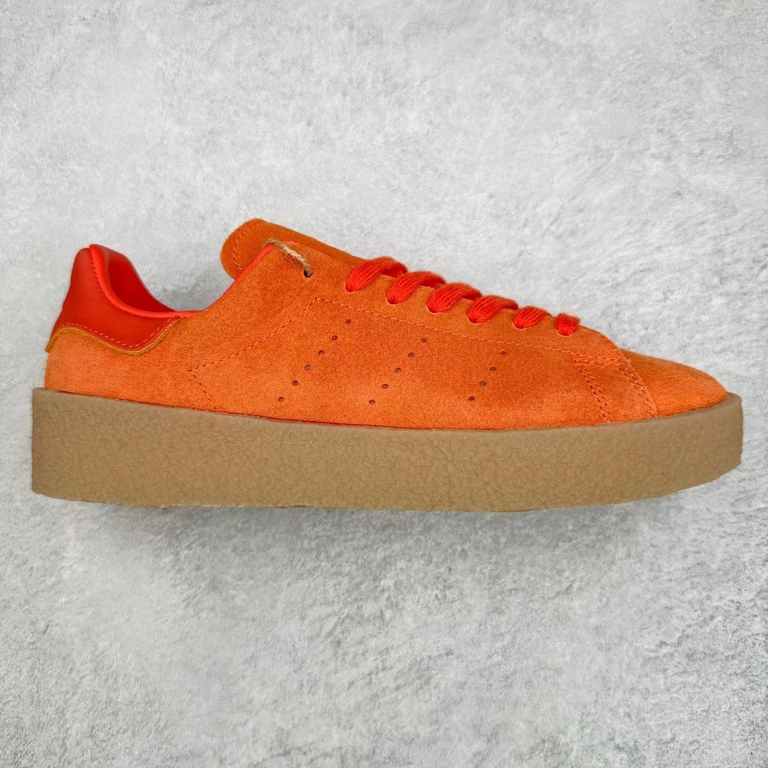 Unbranded Sneakers Suede Low-Top Platform — Tangerine red