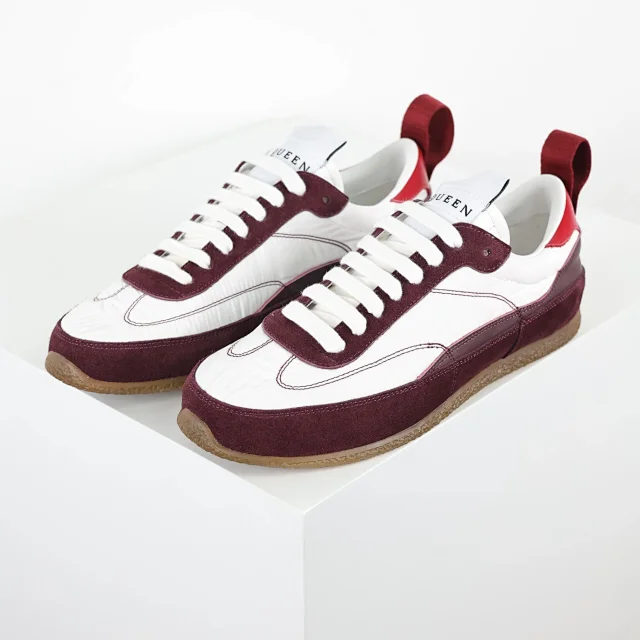 Alexander McQueen Sneakers Low-Top Nylon and Suede with Rear Pull Tabs product detail image 2