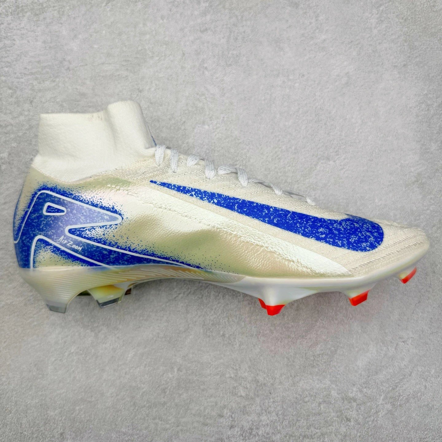 Nike Sneakers Football Turf Shoes — White Blue Green High-top