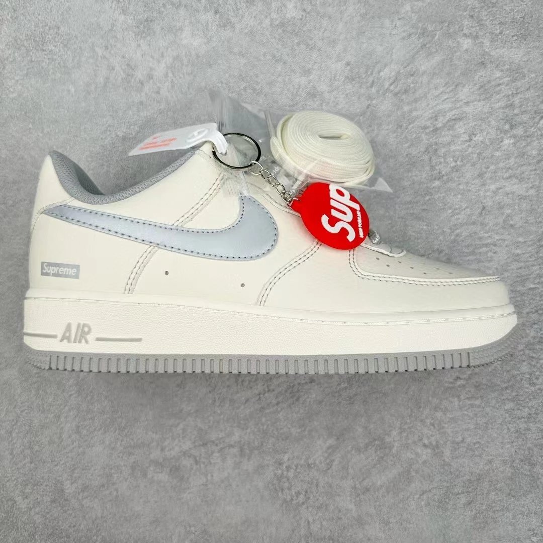 Nike Sneakers Air Force 1 Low-Top — Rice silver