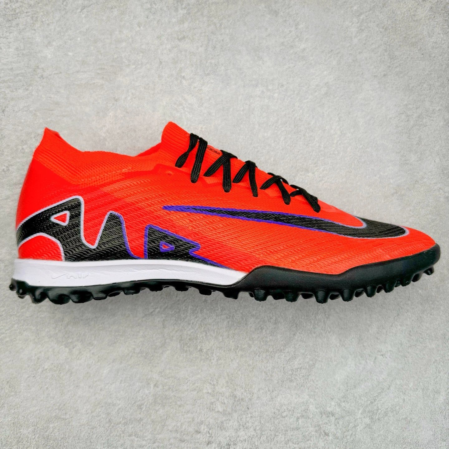 Nike Sneakers Football Turf Shoes — red black purple