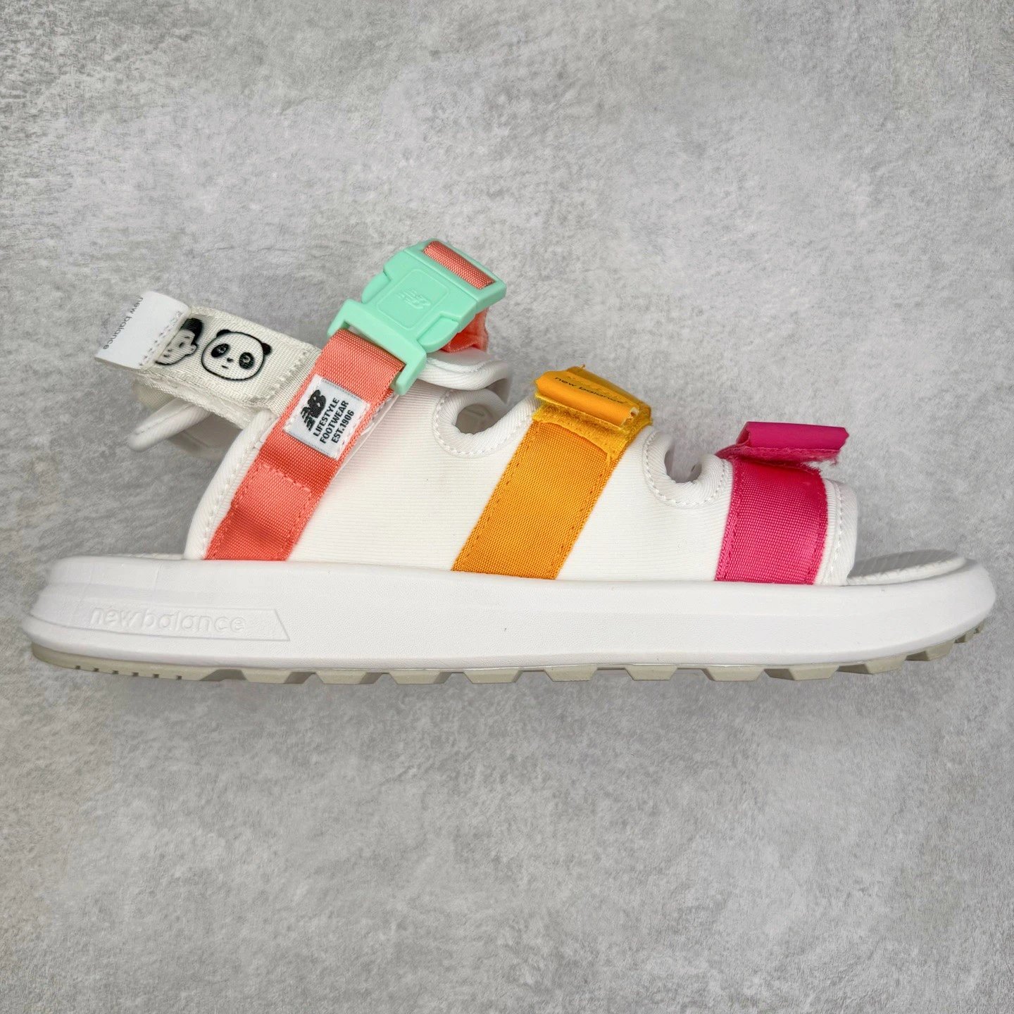 New Balance Sandals NBSD 3205 Hook-and-Loop Sport — White, red, orange