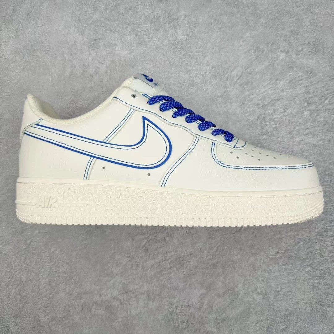 Nike Sneakers Air Force 1 Low-Top — white and blue suture
