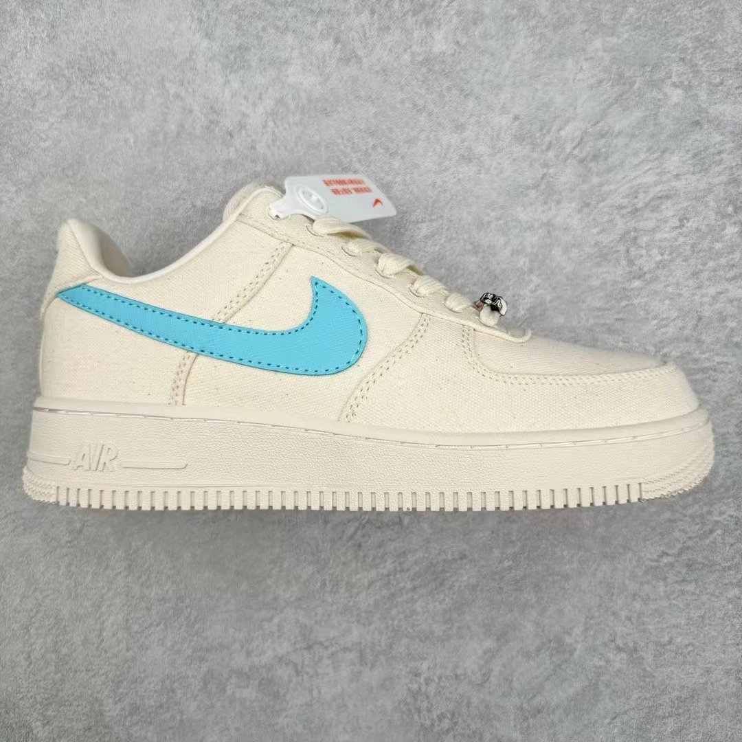 Nike Sneakers Air Force 1 Low-Top — Milk-blue cloth surface