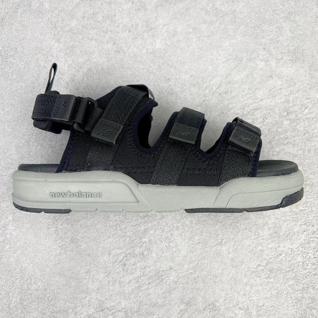 New Balance Sandals NBSD 3205 Hook-and-Loop Sport — Black and gray