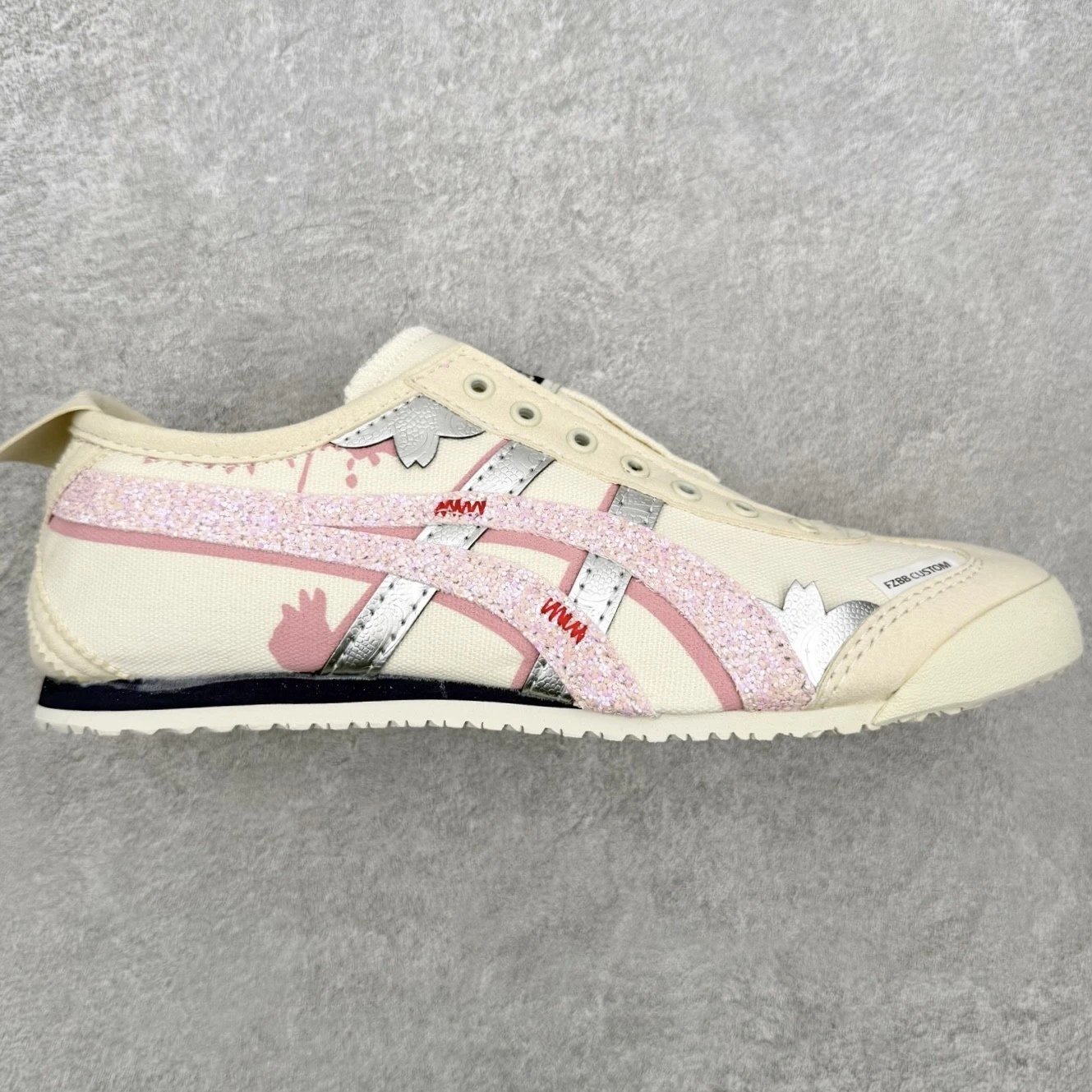 PandaPranko Sneakers Low-Top Striped — Rice noodles