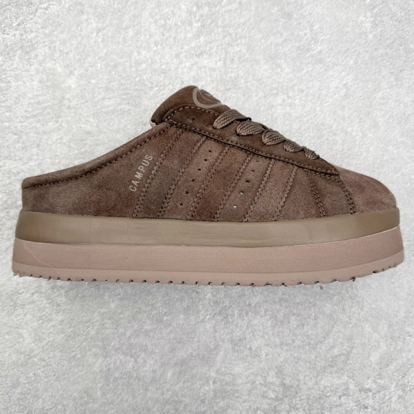 Unbranded Slippers Campus Platform Mule — Brown