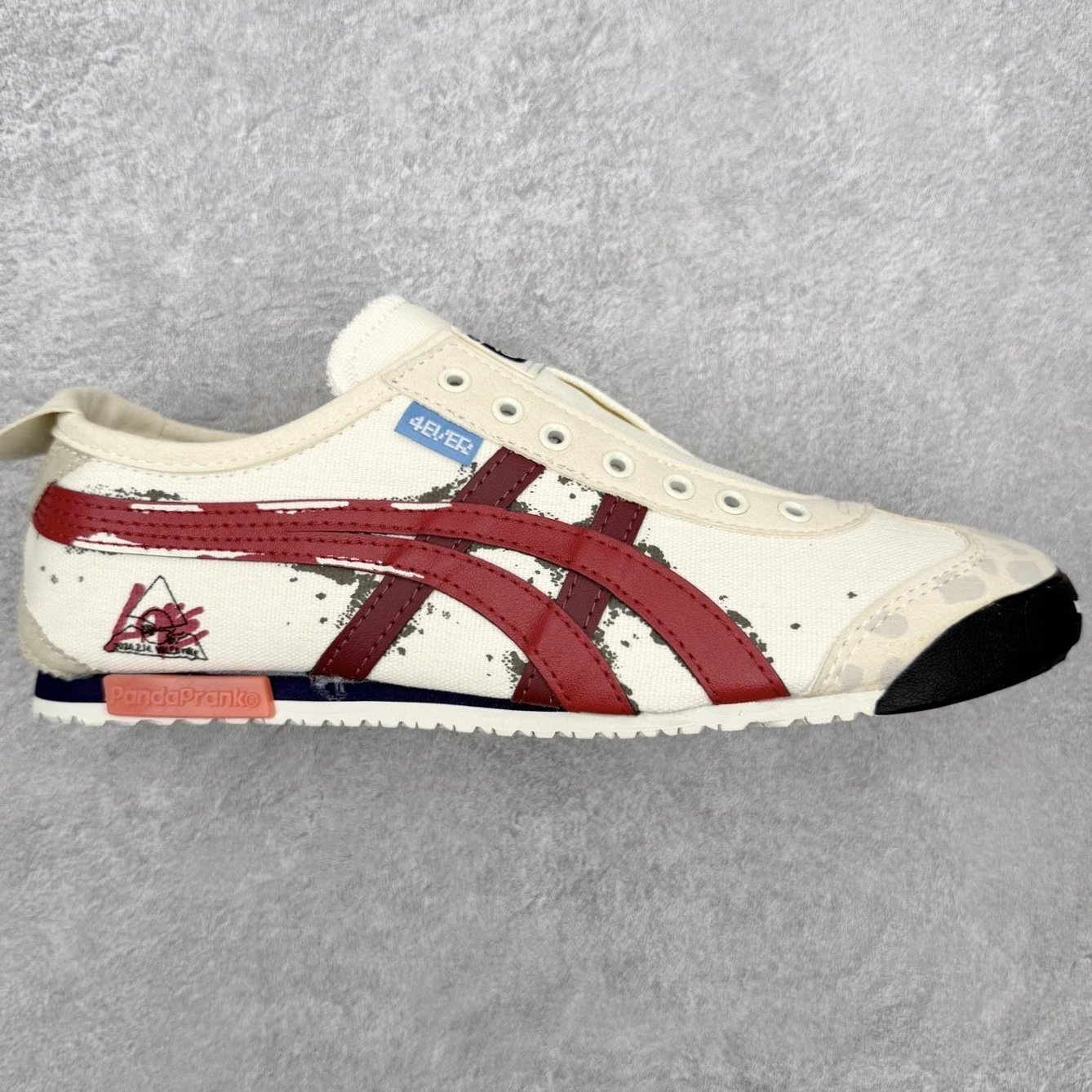 PandaPranko Sneakers Low-Top Striped — Red Rice