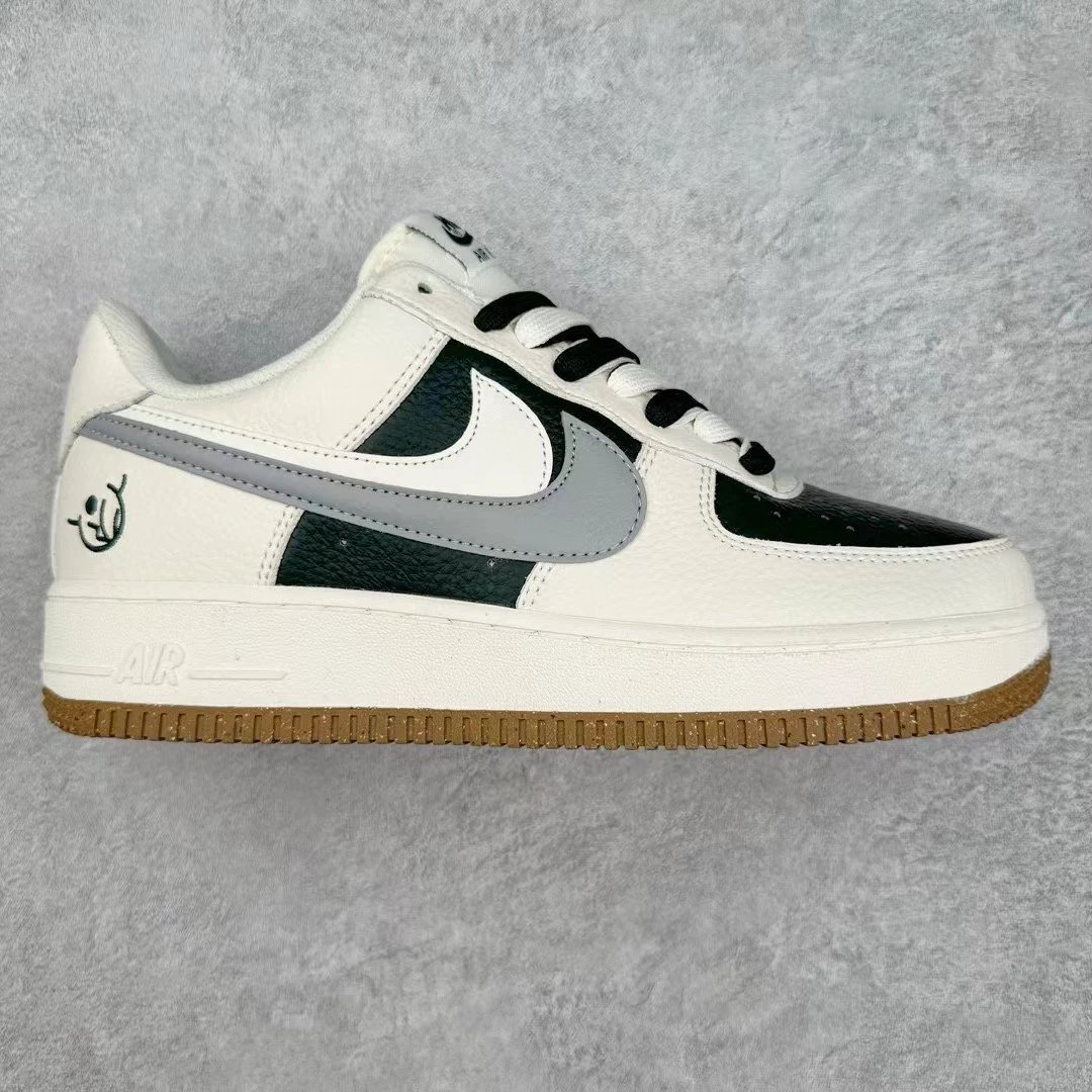 Nike Sneakers Air Force 1 Low-Top — black and white gray double hook
