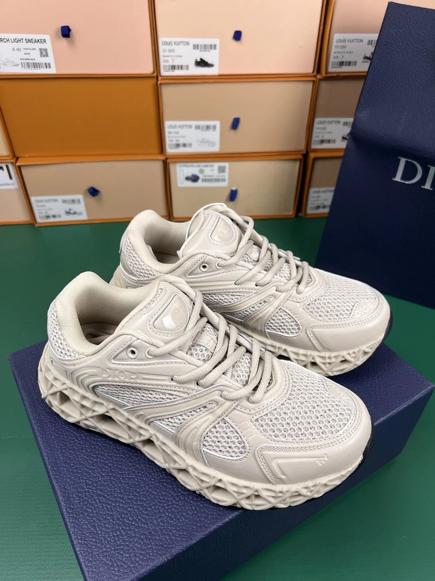 Dior Sneakers B35 Mesh — Beige