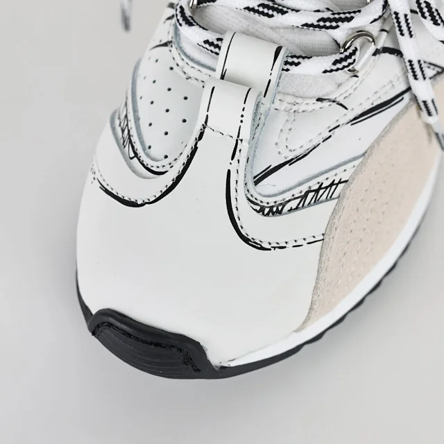 Dior Sneakers D-Sketch low-top lace-up with sketch-print panels product detail image 14