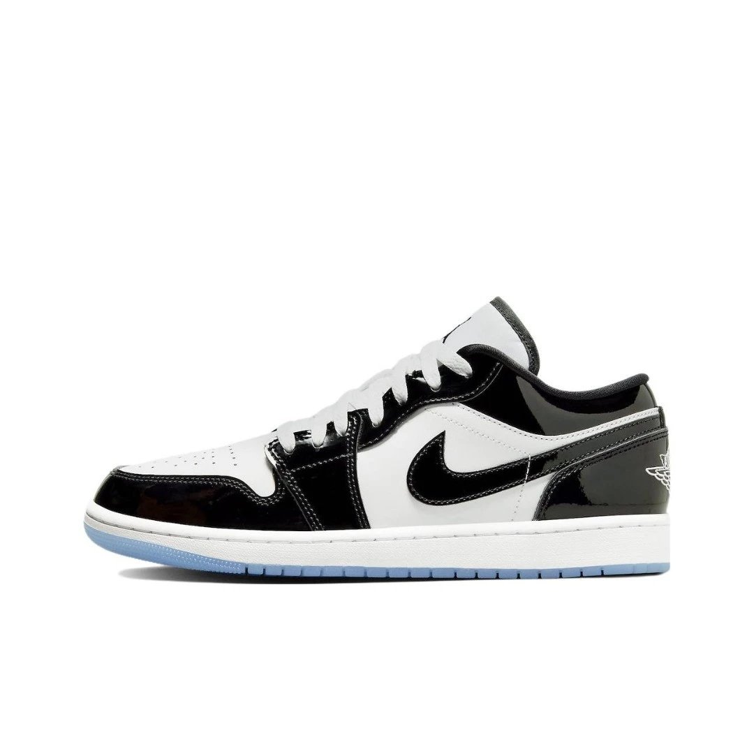 Nike Sneakers Air Jordan 1 Low — Black and white patent leather DV1309-100
