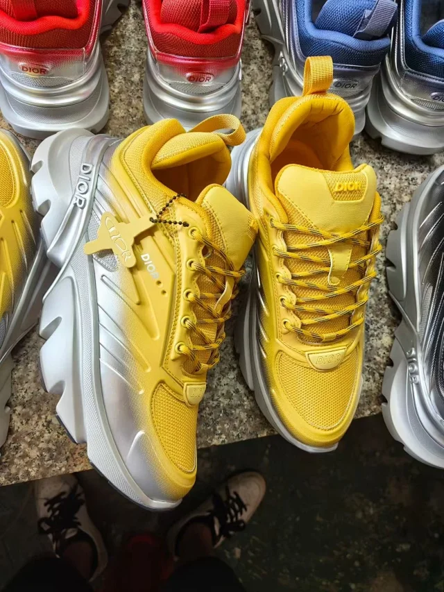 Dior Sneakers Chunky Metallic-Effect Lace-Up product detail image 3