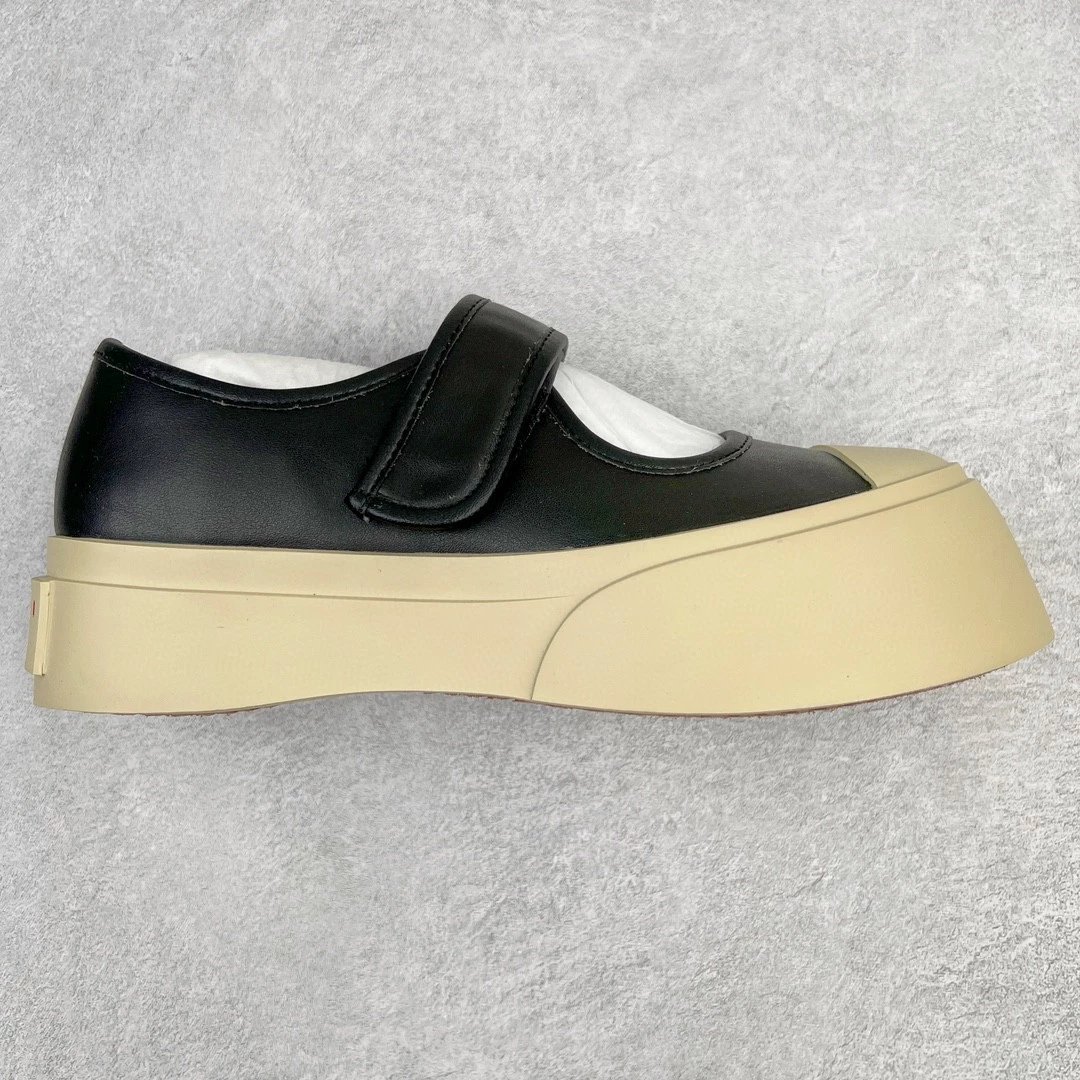 Unbranded Sneakers Platform Hook-and-Loop Mary Jane — Black Velcro