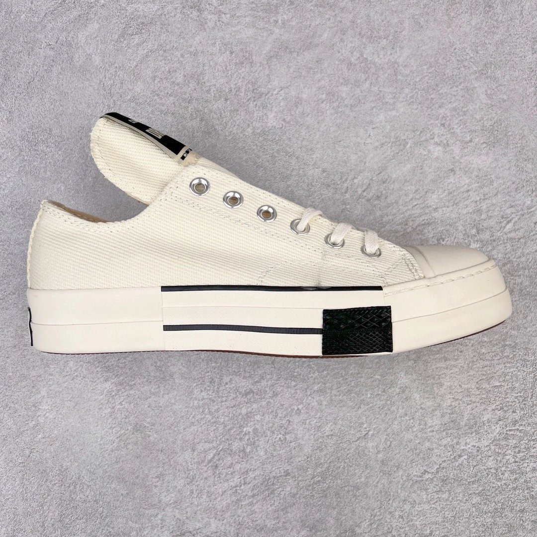 Unbranded Sneakers Platform lace-up with contrast toe caps — Low-top white