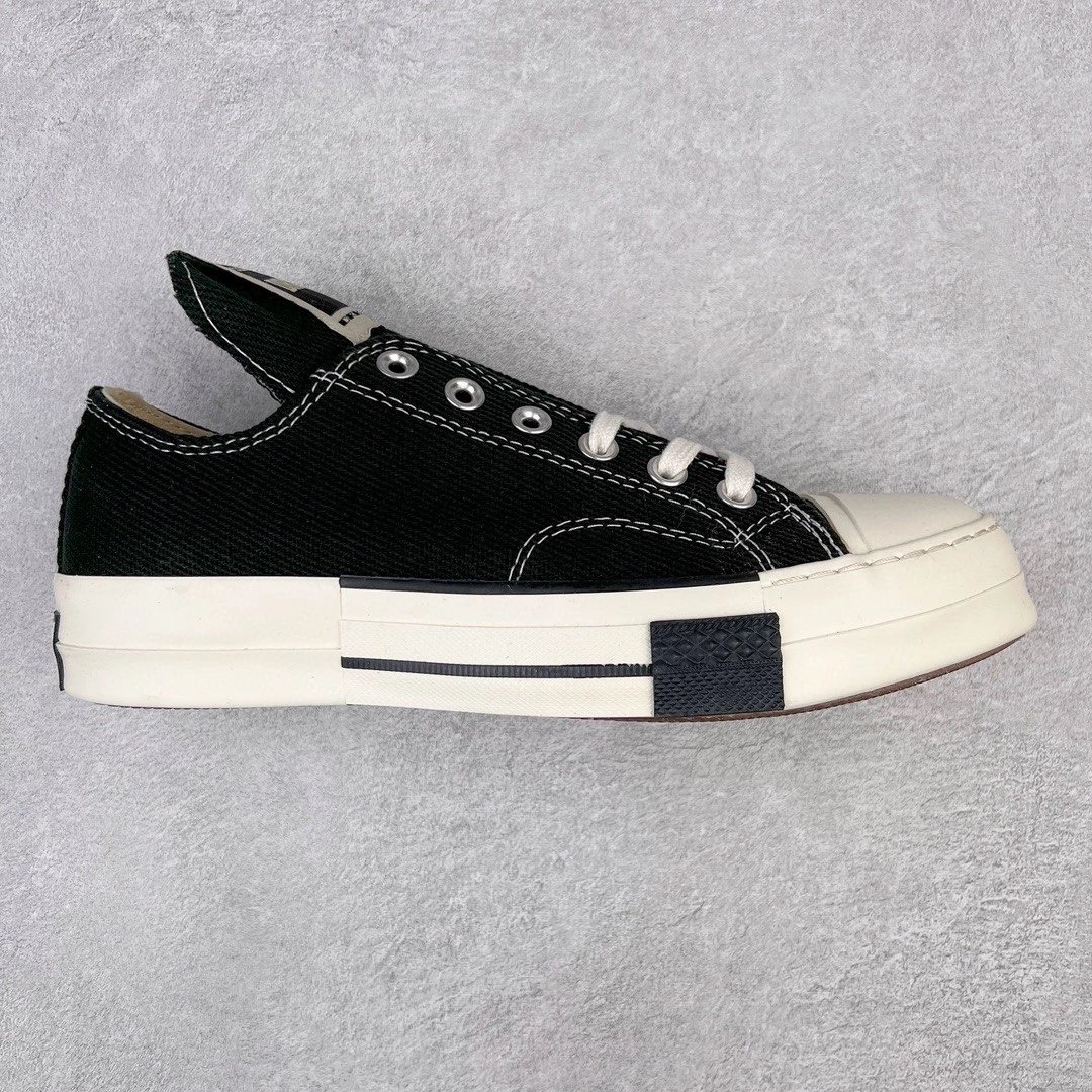 Unbranded Sneakers Platform lace-up with contrast toe caps — Low-top black