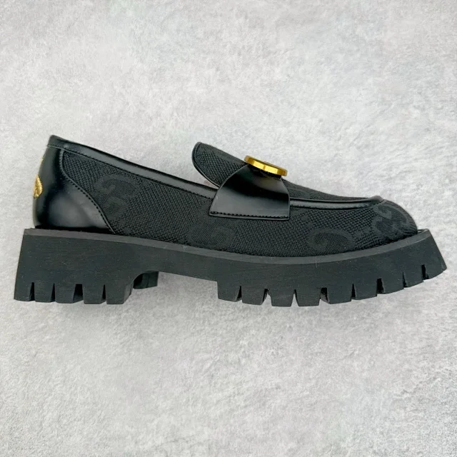 Gucci Leather Shoes Horsebit platform loafers with lug soles product detail image 1