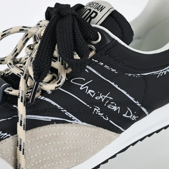 Dior Sneakers D-Sketch low-top lace-up with sketch-print panels product detail image 24
