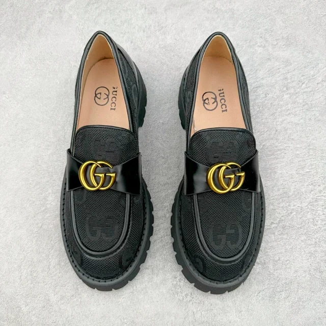 Gucci Leather Shoes Horsebit platform loafers with lug soles product detail image 2