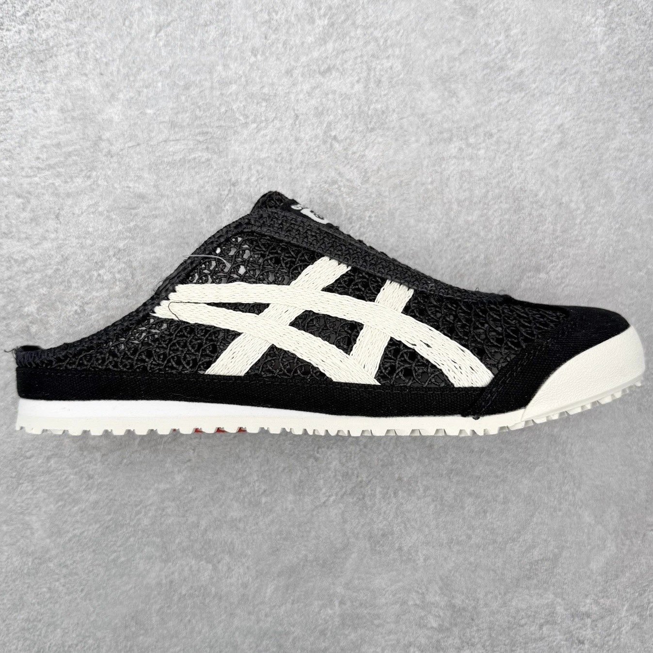 ASICS Sneakers MEXICO 66 Sabot Mesh Slip-On — Black and white