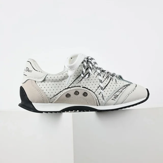Dior Sneakers D-Sketch low-top lace-up with sketch-print panels product detail image 16