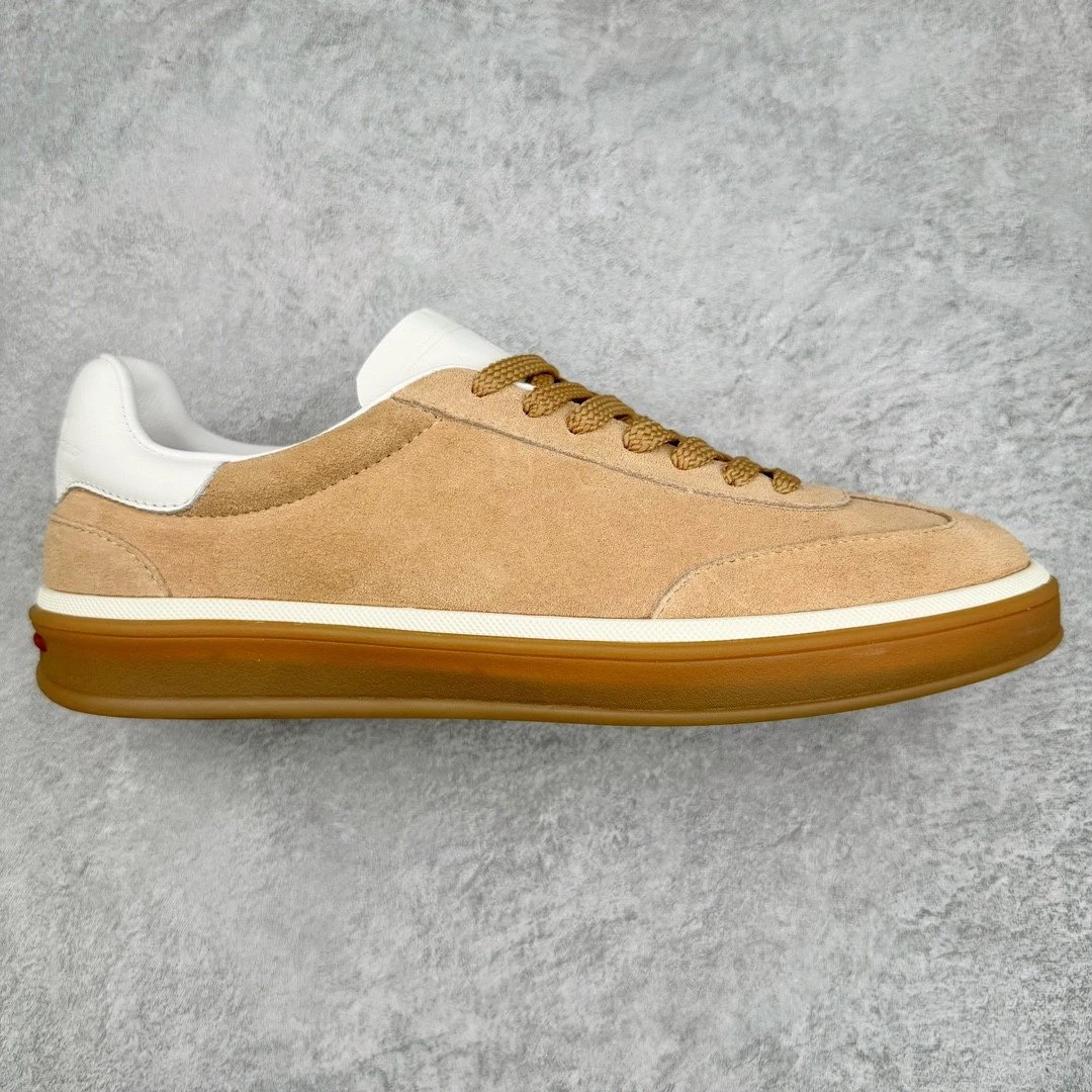 Unbranded Sneakers Low-Top Suede Gum-Sole — Brown