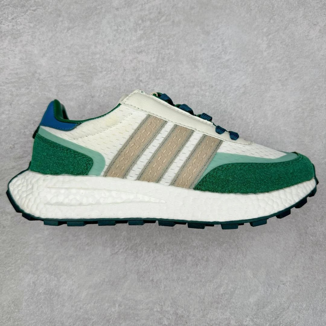 Adidas Sneakers Retropy E5 — White, green, and blue