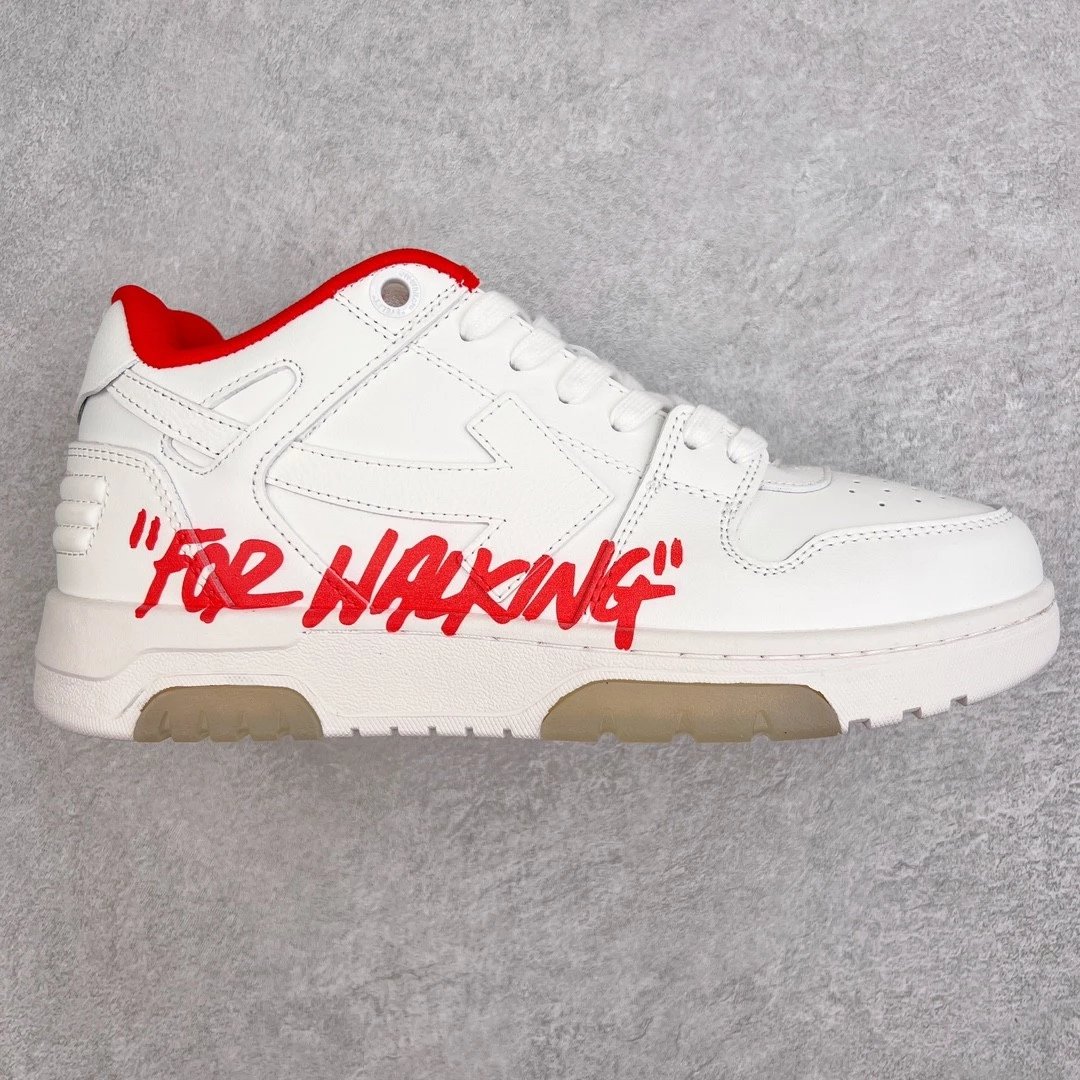 Off-White Out Of Office For Walking Sneaker White Red