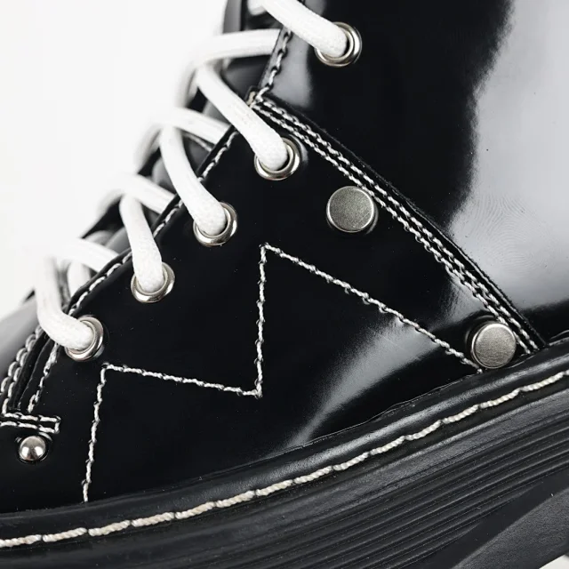 Unbranded Boots Lace-Up Ankle with Lug Sole product detail image 6