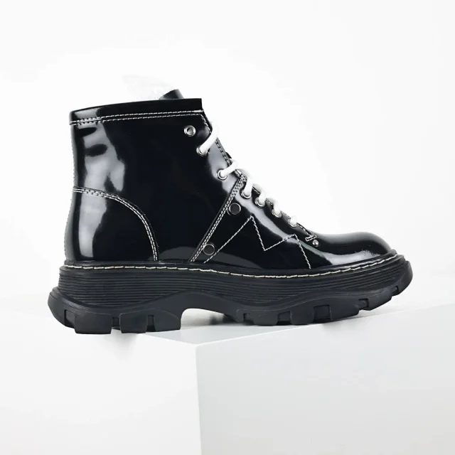 Unbranded Boots Lace-Up Ankle with Lug Sole product detail image 7