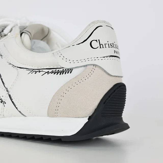 Dior Sneakers D-Sketch low-top lace-up with sketch-print panels product detail image 13
