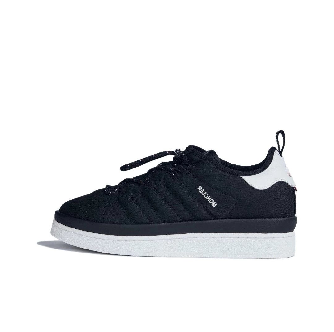 Moncler Sneakers Quilted Low-Top — Black and white IG 7868