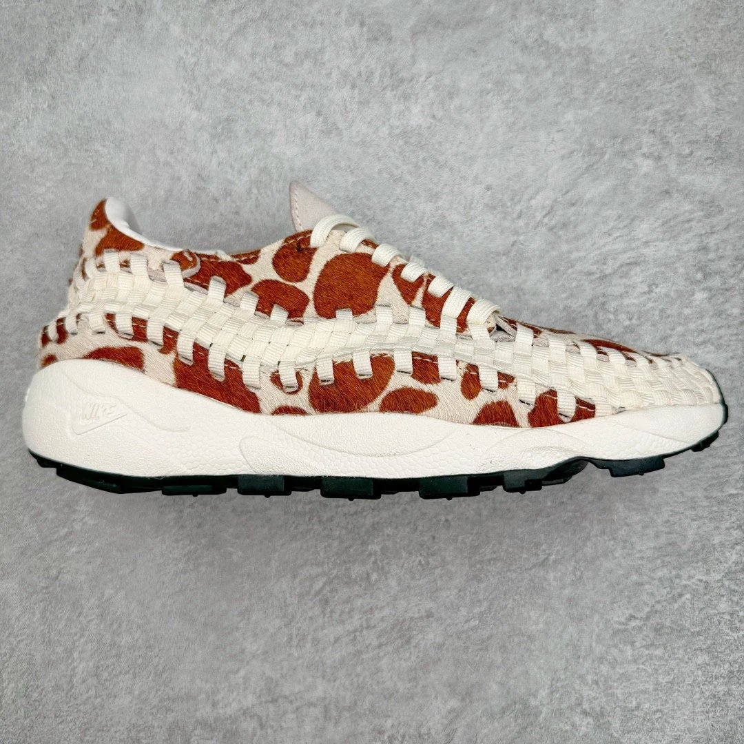 Nike Sneakers Air Footscape Woven — White orange