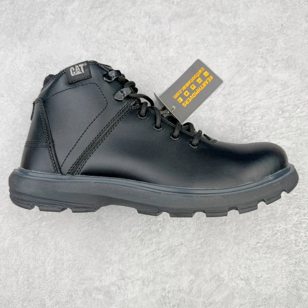 CAT Boots Lace-Up Work — Black