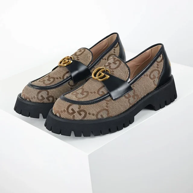 Unbranded Casual Shoes Chunky Platform Horsebit Loafers product detail image 2
