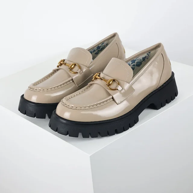 Unbranded Casual Shoes Chunky Platform Horsebit Loafers product detail image 11