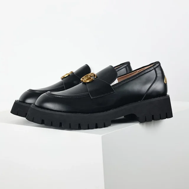Unbranded Casual Shoes Chunky Platform Horsebit Loafers product detail image 28